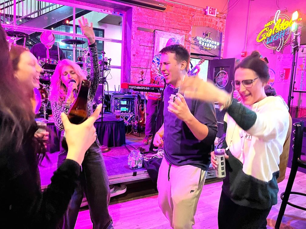 Scenes from the dance floor – Anoka pink neon